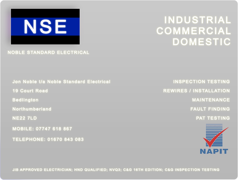 NSE | NOBLE STANDARD ELECTRICAL |